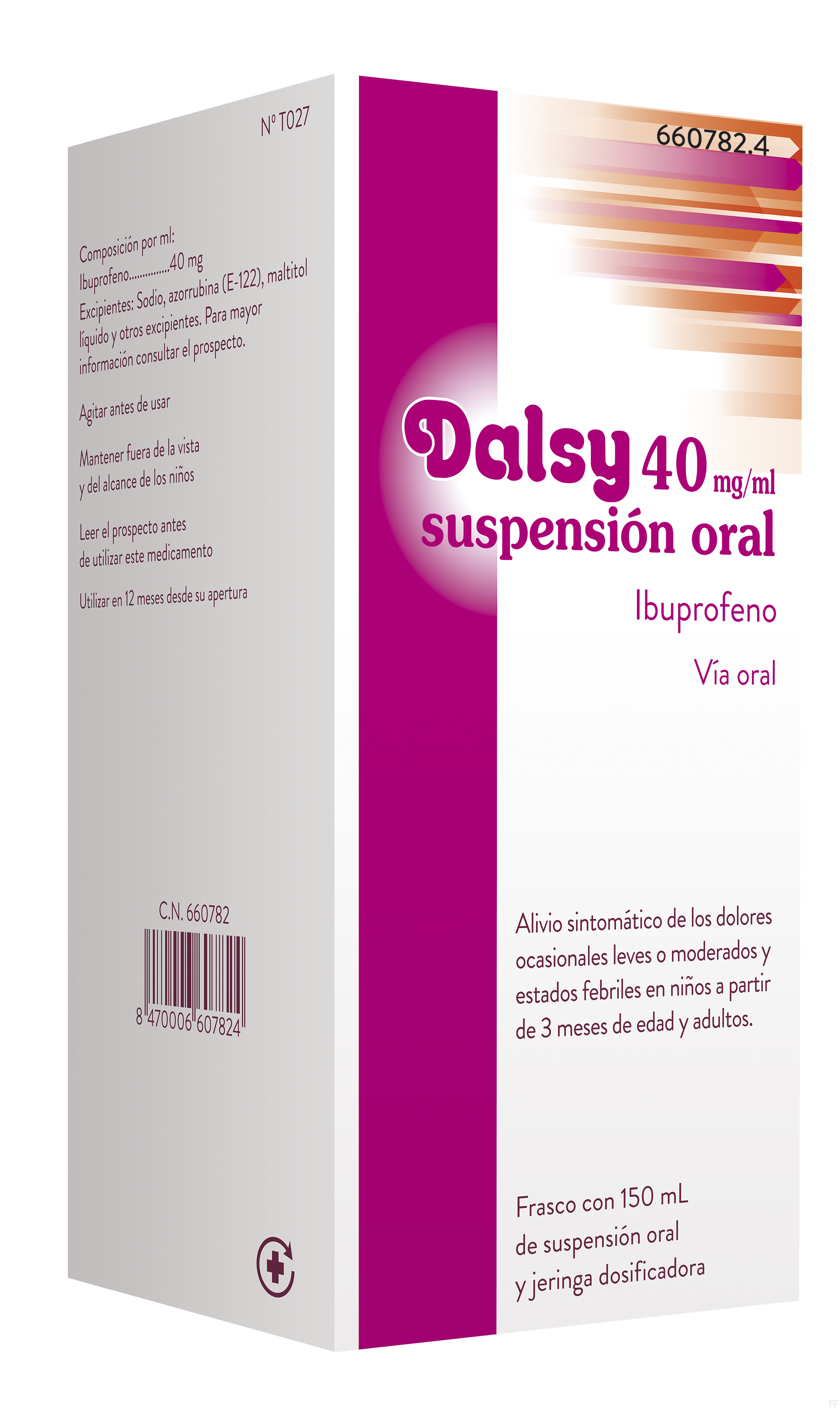 DALSY 40 MG/ML SUSPENSION ORAL 150 ML 