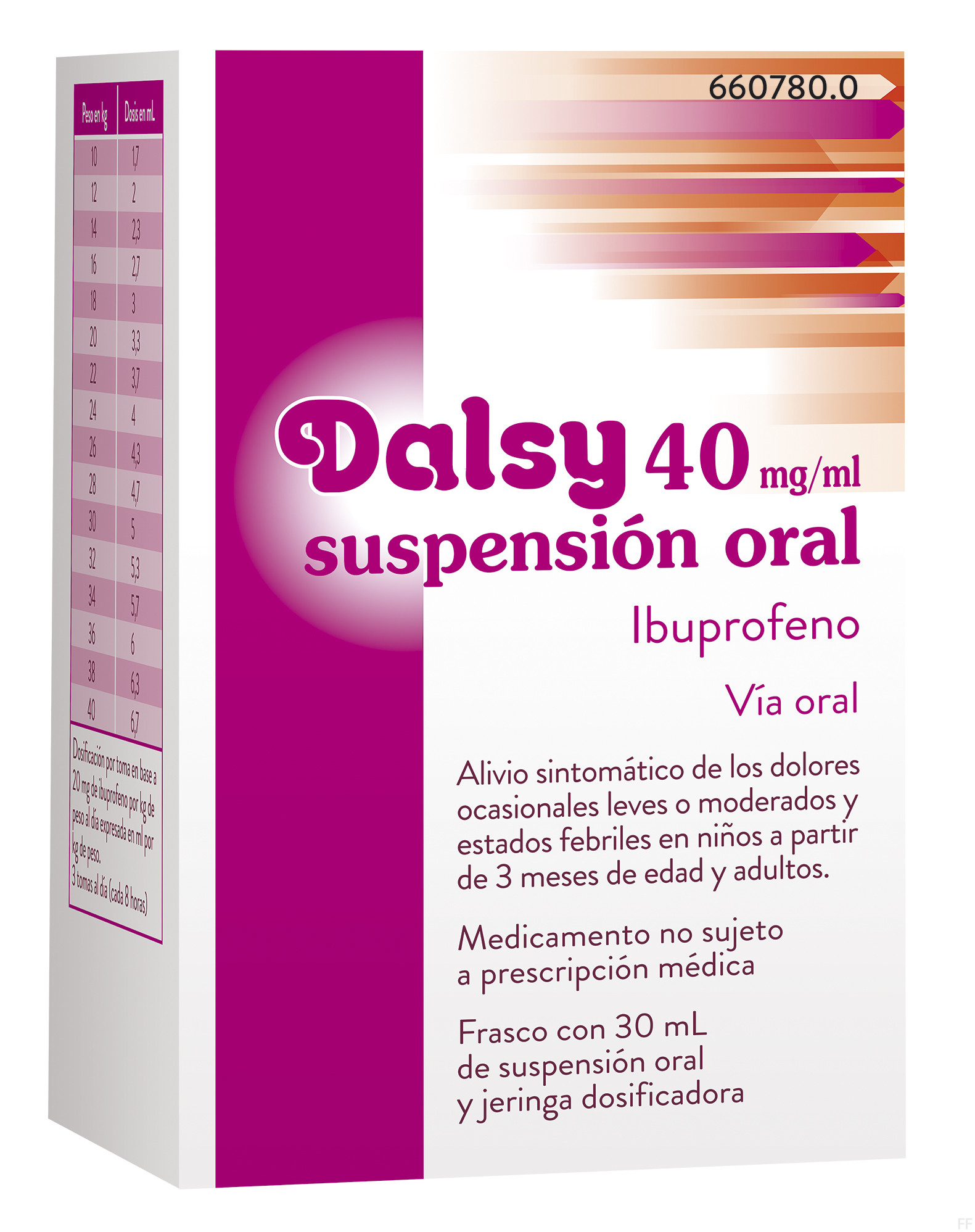 DALSY 40 MG/ML SUSPENSION ORAL