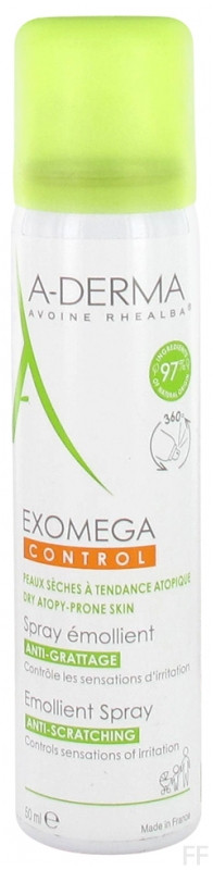 Aderma Exomega Control Spray Emoliente Anti-rascado 50 ml