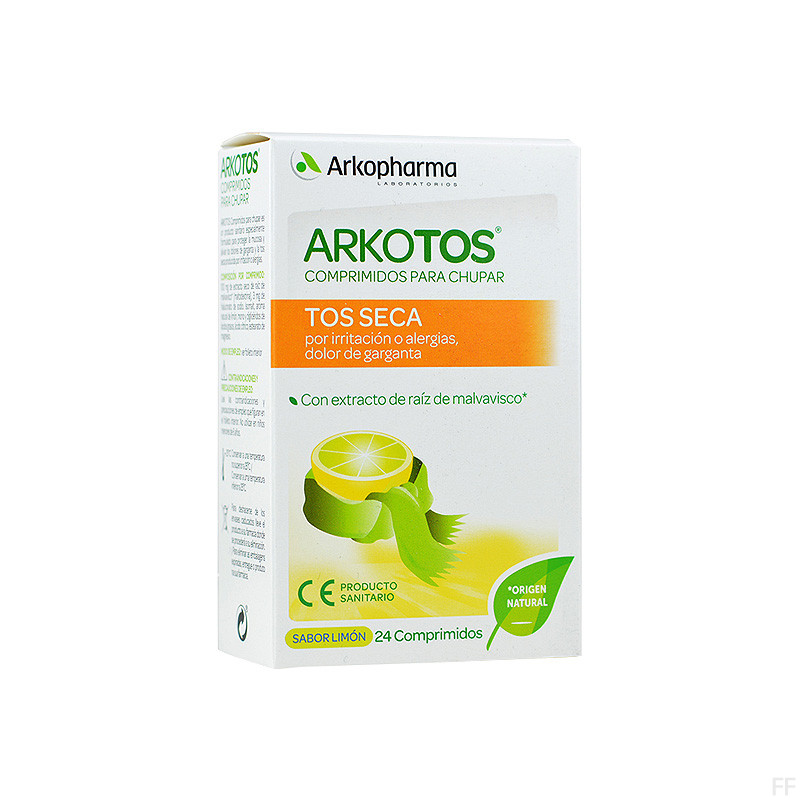 Arkotos Tos seca Sabor limón 24 comprimidos para chupar Arkopharma