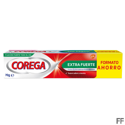 Corega Extra Fuerte Crema Fijadora Para Prótesis Dentales 70 g