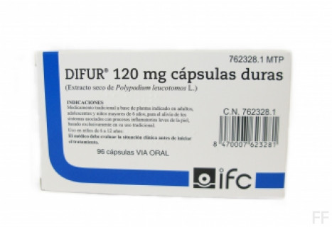 DIFUR (120 MG 96 CAPSULAS )