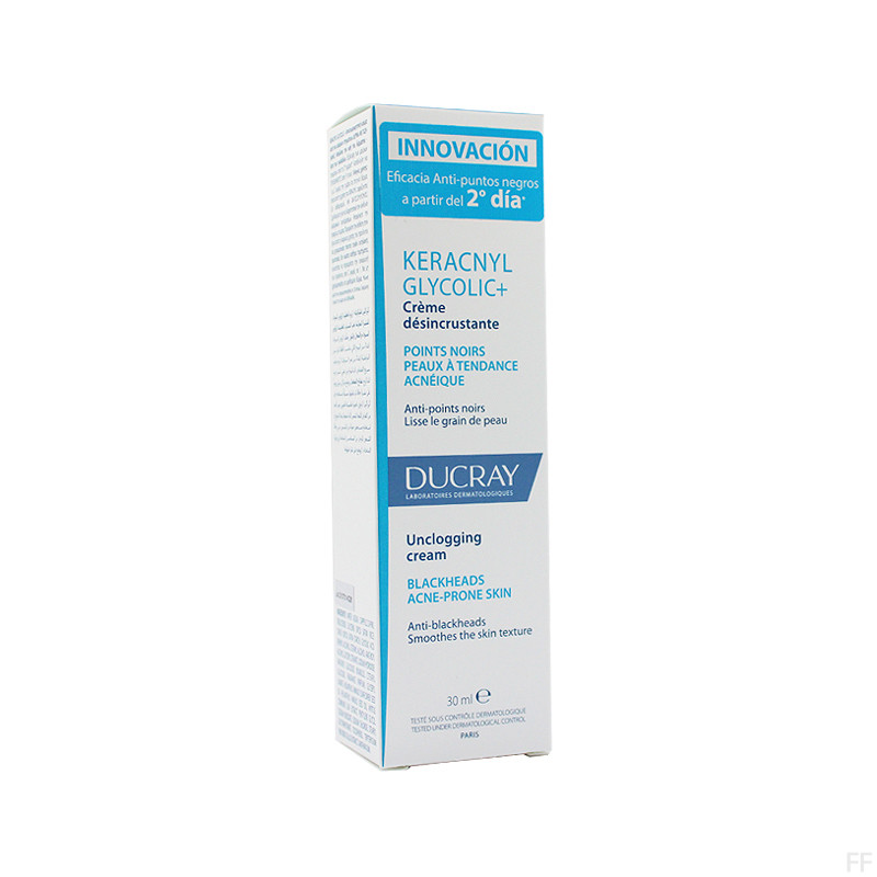 Ducray Keracnyl Glycolic+ Crema desincrustante 30 ml