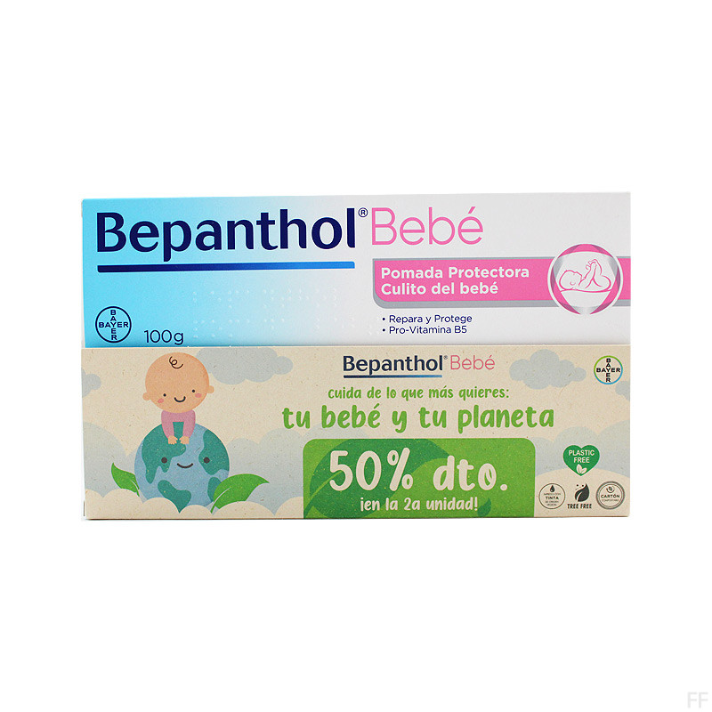 Duplo Bepanthol bebé pomada protectora culito 2 x100 gr