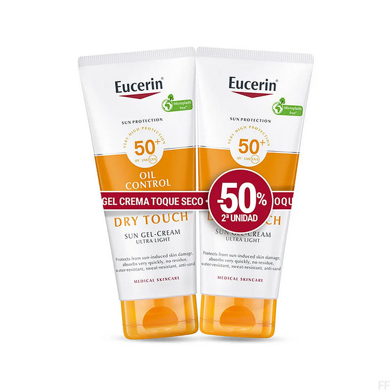 DUPLO Eucerin Sun Gel crema Ultraligero Dry Touch Toque seco 2 x 200 ml