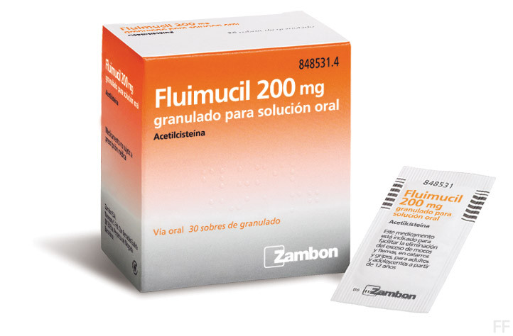 Fluimucil 200 mg sobres
