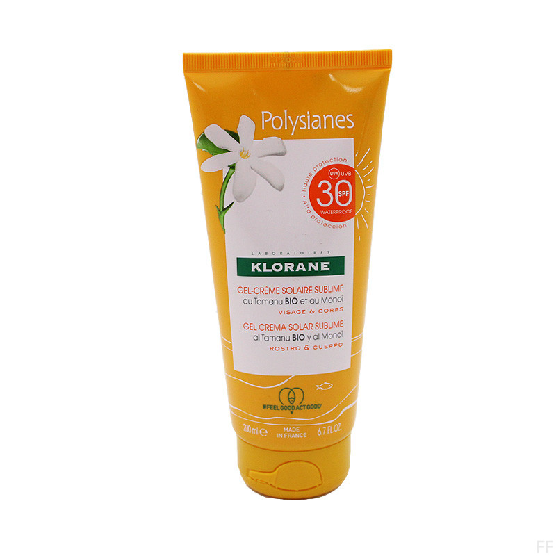 Klorane Polysianes Gel-crema solar sublime SPF30 200 ml