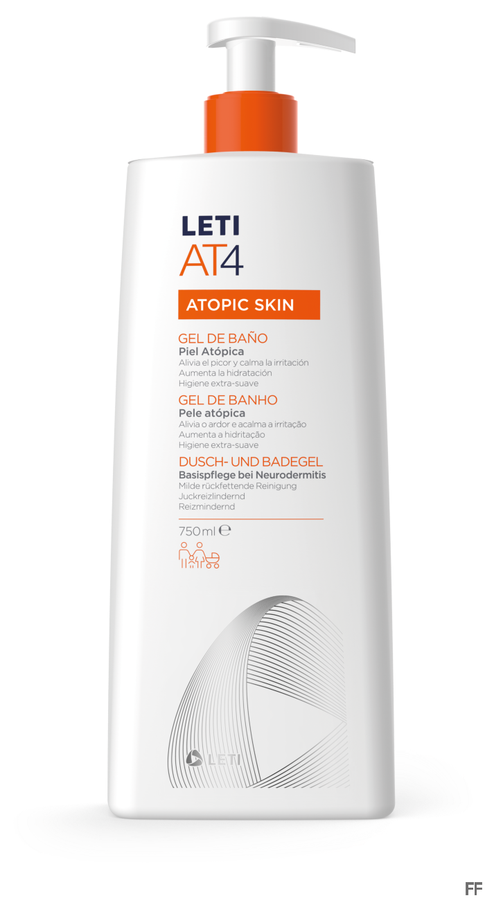 Leti AT4 Gel de Baño Piel atópica 750 ml 