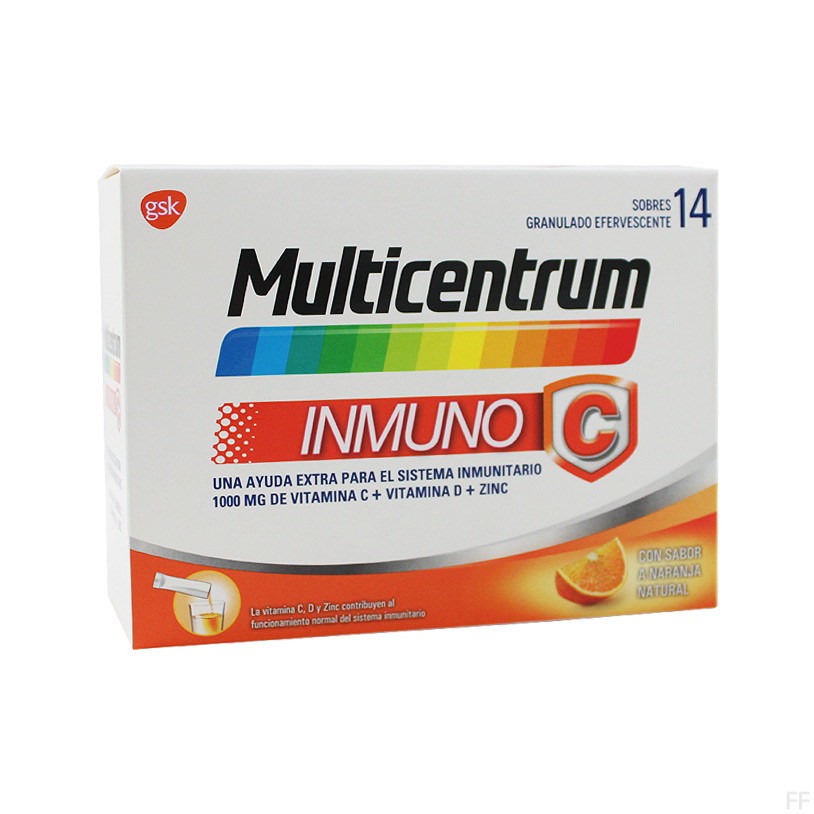 Multicentrum Inmuno C Sabor naranja 14 sobres 