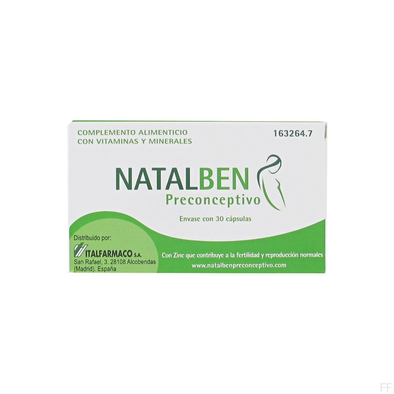 Natalben Preconceptivo 30 Cápsulas