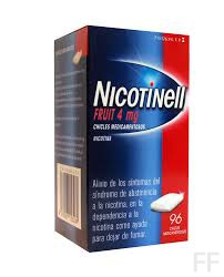 NICOTINELL FRUIT (4 MG 96 CHICLES MEDICAMENTOSOS