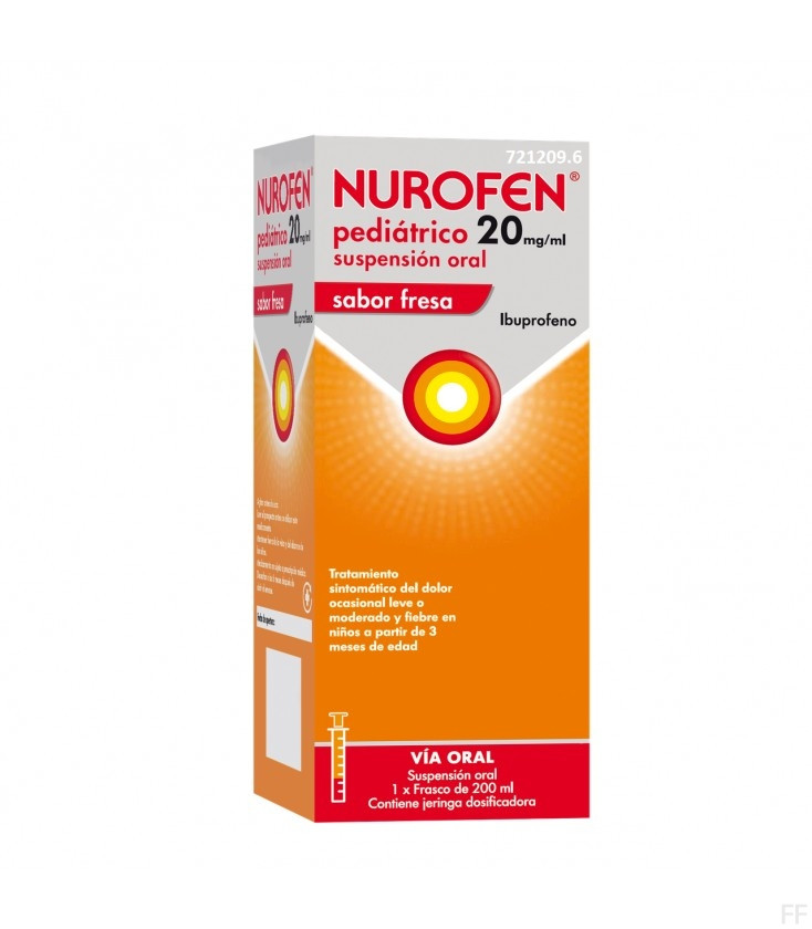 Comprar NUROFEN PEDIATRICO 20 MG/ML SUSPENSION ORAL SABOR FRESA online.