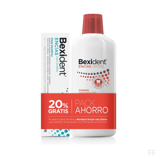 Pack Bexident Encías Colutorio Clorhexidina 500 ml + Pasta Encías 75 ml