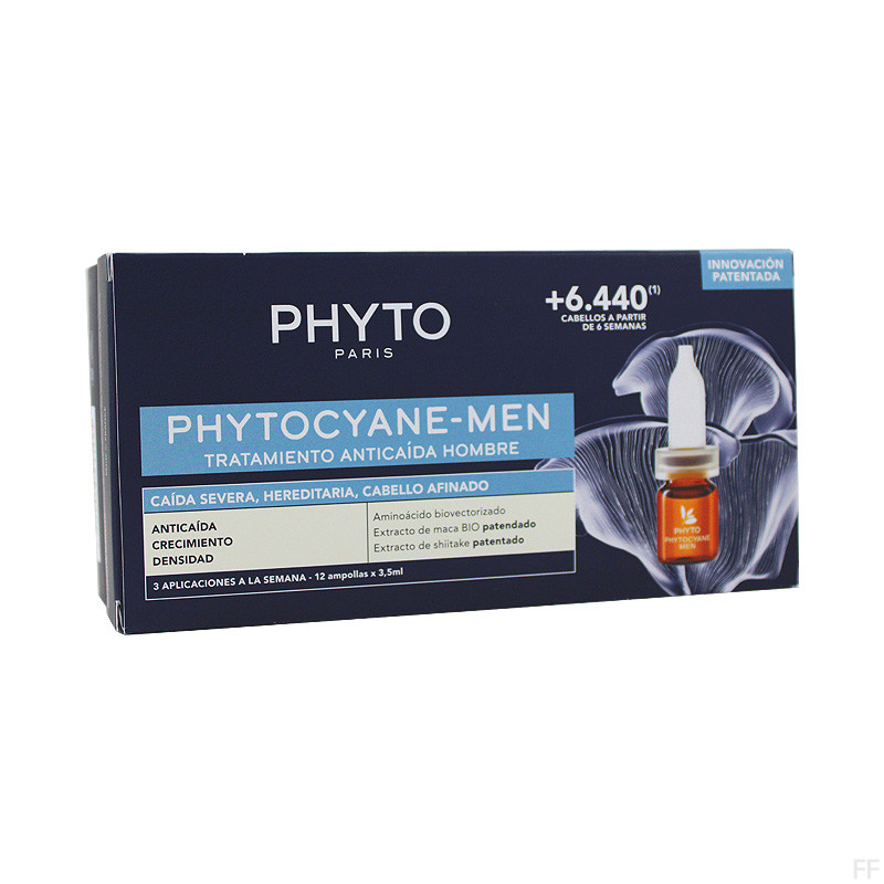 Phytocyane Tratamiento Anticaída HOMBRE 12 ampollas