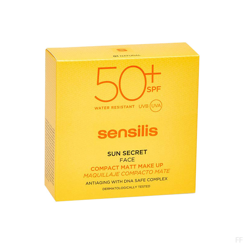 Sensilis Sun Secret Maquillaje Compacto Mate SPF50+ 02 GOLDEN