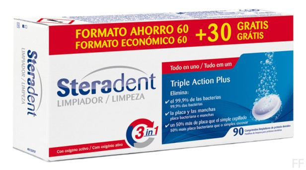 Steradent Limpiador Bucal 90 comprimidos