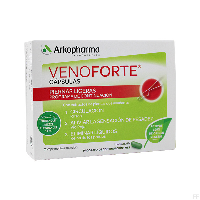 Arkopharma Venoforte Piernas Ligeras 30 cápsulas 