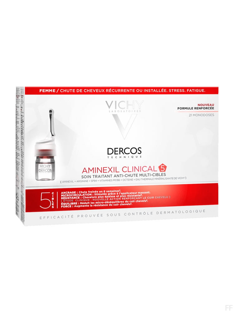 Dercos Aminexil Clinical 5 Anticaída mujer