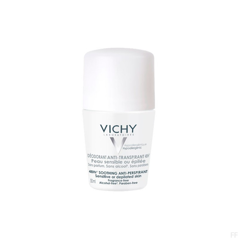 Vichy Desodorante Antitranspirante 48h Piel sensible o depilada 50 ml