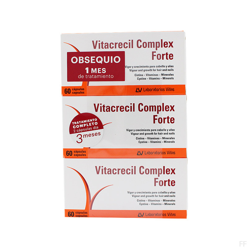 Vitacrecil Complex Forte 180 cápsulas REGALO 1 MES