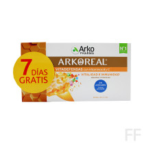 Arkoreal Jalea Real Fresca 1000 mg Vitaminada sin azúcares Energía y Defensas 20 ampollas Arkopharma 