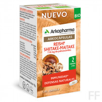 Arkocápsulas Reishi Shiitake-Maitake BIO 40 cápsulas Arkopharma