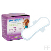 Farmaconfort Girls 3 / Compresas Ultra Light Noche 10 uds