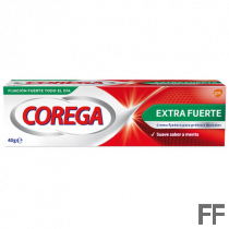 Corega Extra Fuerte Crema Prótesis Dentales Sabor menta 40 g