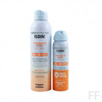Pack Precio Especial Fotoprotector Isdin Transparent Spray Wet Skin SPF50 250 ml + 100 ml 