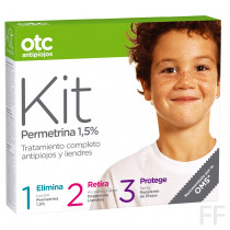 OTC Kit Antipiojos Loción+Acondicionador+Repelente