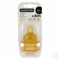 Suavinex Tetina Papilla Boca Ancha Látex 2 Ud