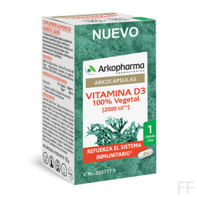 ARKOCAPSULAS VITAMINA D3 100% VEGETAL 45 CAPSULA