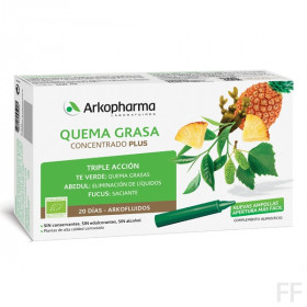 Arkofluido Quemagrasa Arkopharma 20 ampollas