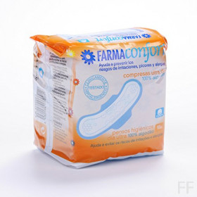 Compresas Ultra día 100% algodón - FarmaConfort