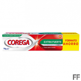 Corega Extra Fuerte Crema Prótesis Dentales Sabor menta 70 g