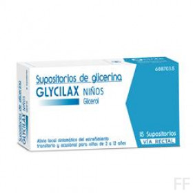 SUPOSITORIOS GLICERINA GLYCILAX INFANTIL 1.44 G