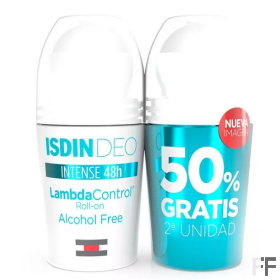 DUPLO IsdinDeo Lambda Control Desodorante Roll-on SIN ALCOHOL 2 x 50 ml