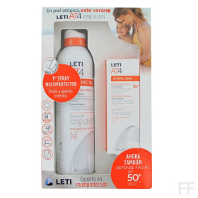 PACK Leti At4 Defense Spray SPF50+ + Defense Facial SPF50+ Piel atópica