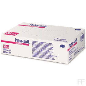 Guante Peha Soft Nitrilo Blanco - Hartmann (100 uds)