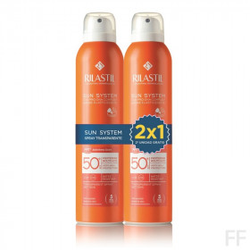 2x1 Rilastil Sun System Spray Transparente SPF50+ 200 ml