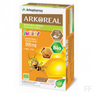 Arkoreal Jalea Real Junior 500 mg Sabor manzana y fresa 20 ampollas Arkopharma