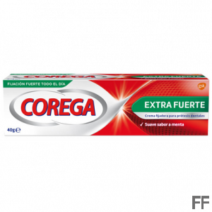 Corega Extra Fuerte Crema Prótesis Dentales Sabor menta 40 g