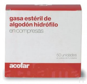 Acofar Gasa Estéril de Algodón Hidrófilo - 50 ud