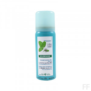 Klorane Mini Champú seco Detox a la Menta acuática BIO 50 ml