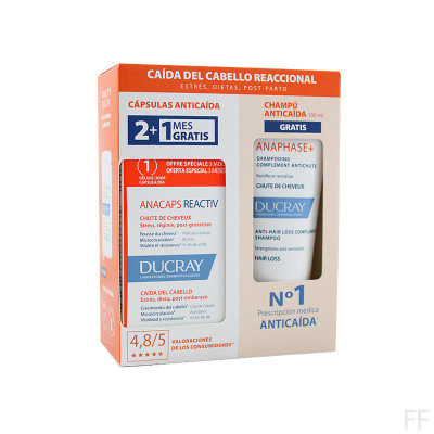 Ducray Anacaps Reactiv Complemento alimenticio 60 + 30 cápsulas