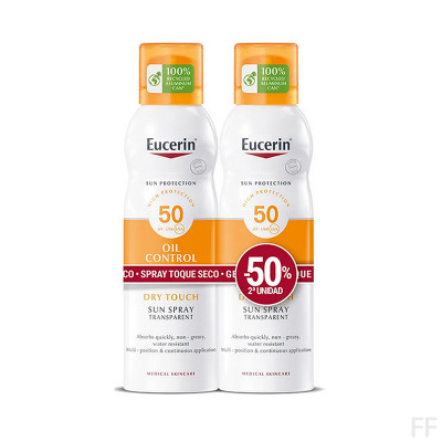 Duplo Eucerin Sun Spray Transparent Dry Touch 2 x 200 ml